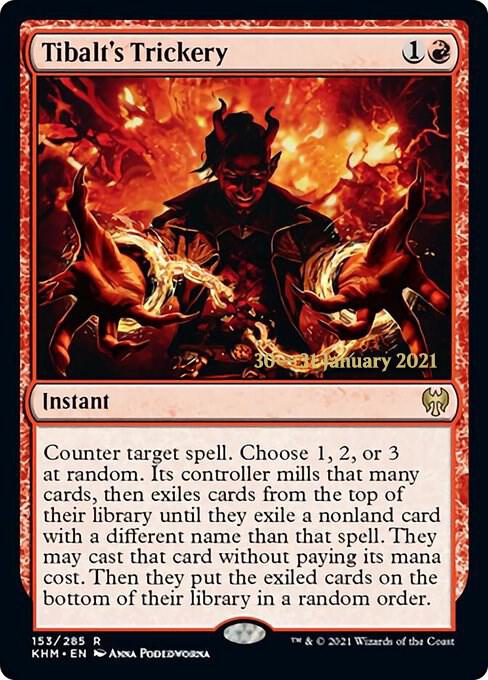 Tibalts Trickery 153s/1 (Prerelease Cards)  - Foil | Good Games Modbury