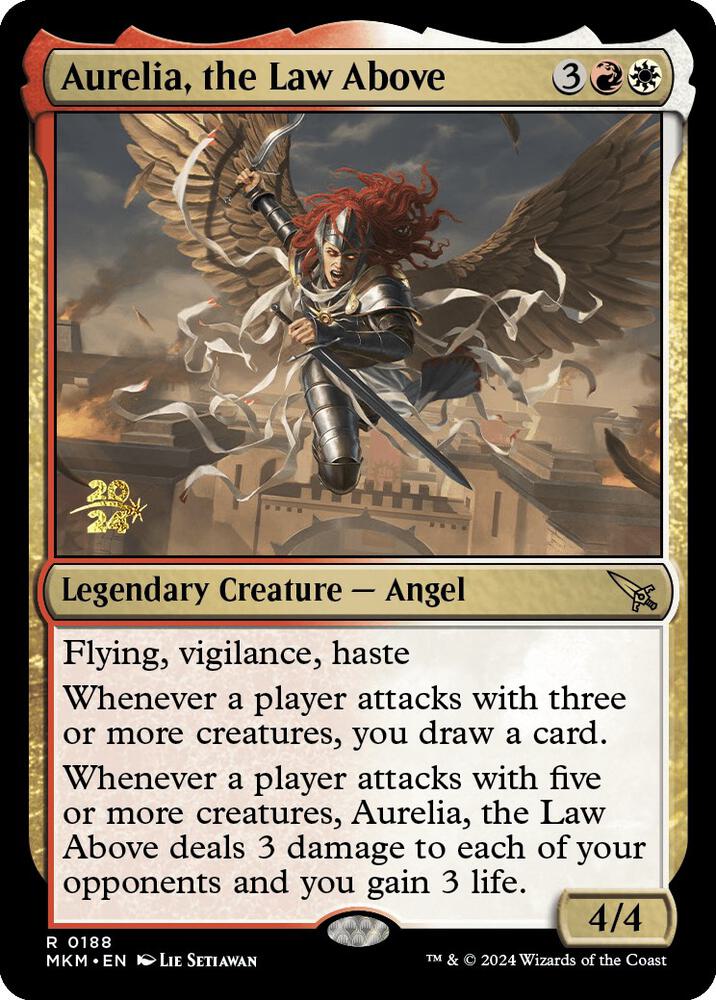 Aurelia, the Law Above 188s/182 (Prerelease Cards)  - PreRelease Foil | Good Games Modbury