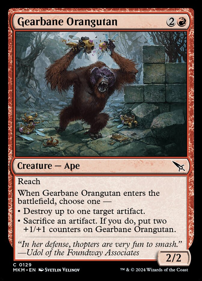 Gearbane Orangutan 129/286 (Murders at Karlov Manor)  | Good Games Modbury