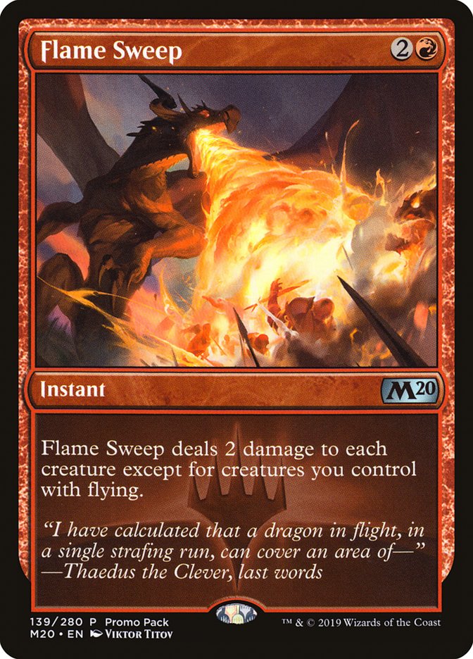 Flame Sweep (Promo Pack) [Core Set 2020 Promos] | Good Games Modbury