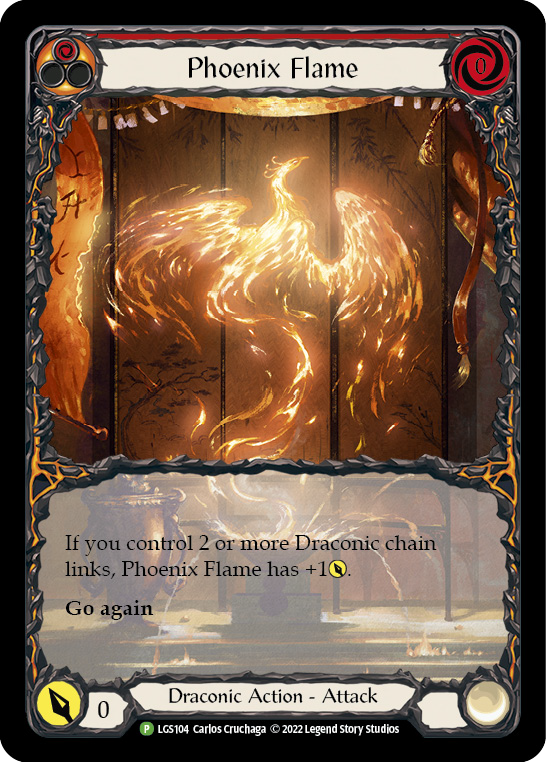 Phoenix Flame [LGS104] (Promo)  Rainbow Foil | Good Games Modbury