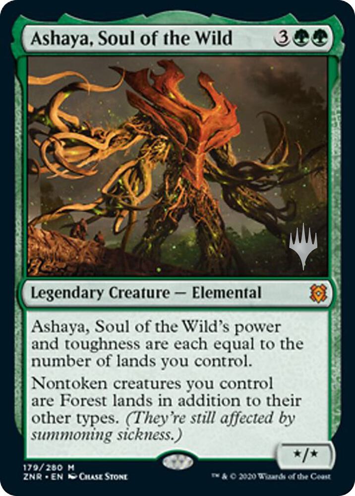 Ashaya Soul of the Wild 179p/169 (Promo Pack: Zendikar Rising)  - Foil | Good Games Modbury