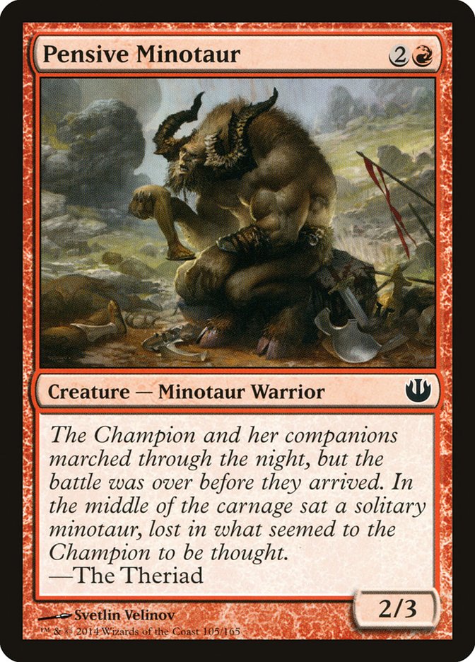 Pensive Minotaur 105/165 (Journey Into Nyx)  | Good Games Modbury
