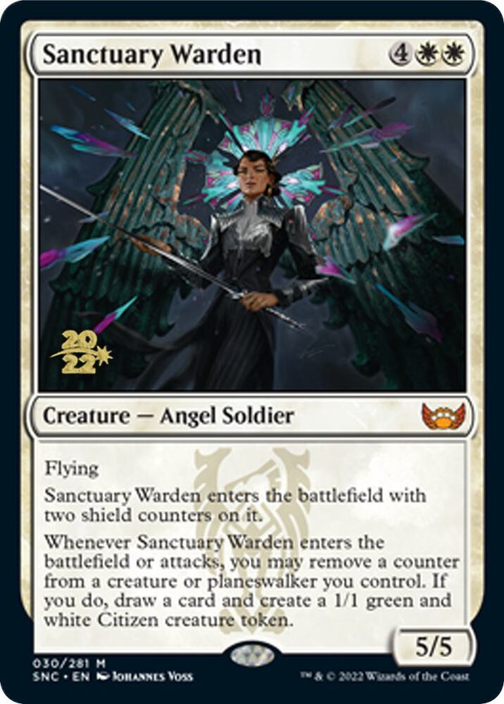 Sanctuary Warden 30s/161 (Prerelease Cards)  - Foil | Good Games Modbury