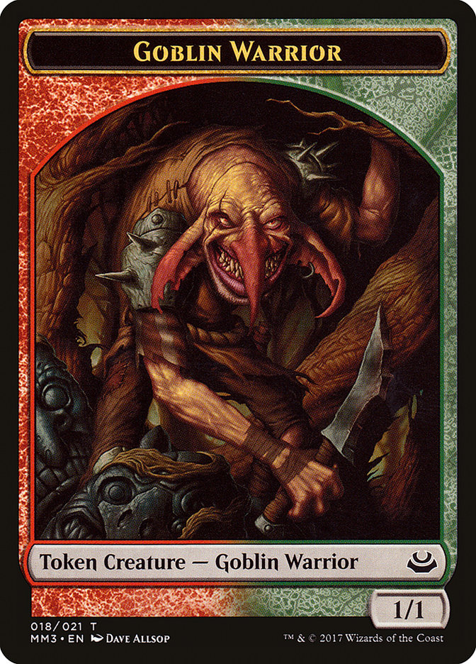 Goblin Warrior Token [Modern Masters 2017 Tokens] | Good Games Modbury