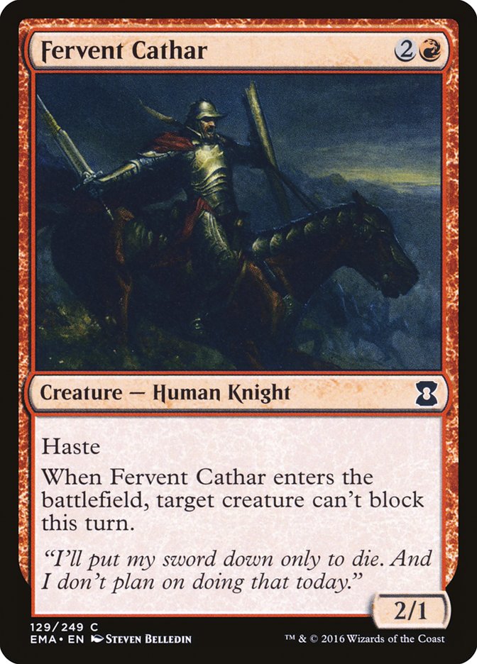 Fervent Cathar 129 (Eternal Masters)  | Good Games Modbury