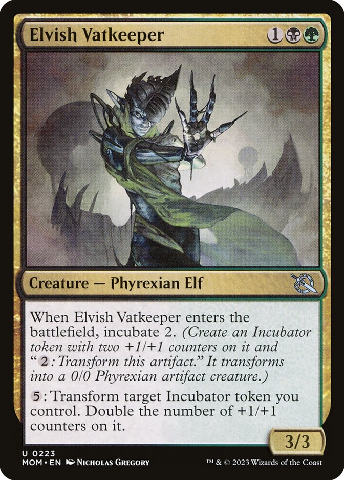 Elvish Vatkeeper 223 (March of the Machine)  - Foil | Good Games Modbury