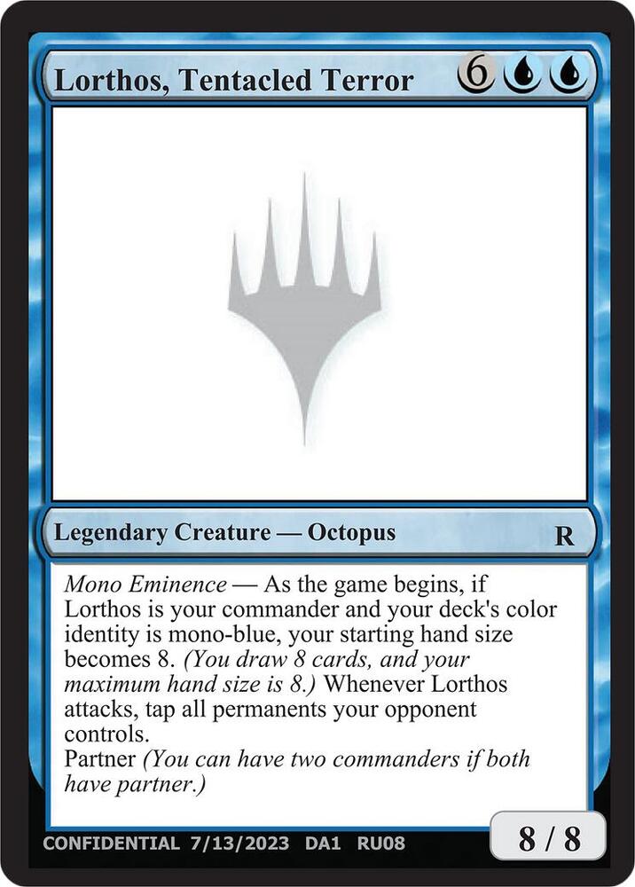 Lorthos Tentacled Terror RU08a/477 (Un-Known Event Playtest Cards)  | Good Games Modbury