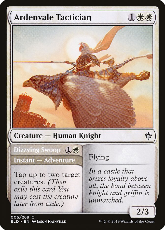 Ardenvale Tactician // Dizzying Swoop [Throne of Eldraine] | Good Games Modbury