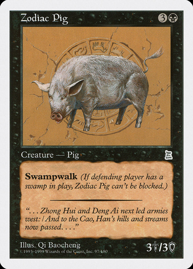 Zodiac Pig 97/180 (Portal Three Kingdoms)  | Good Games Modbury