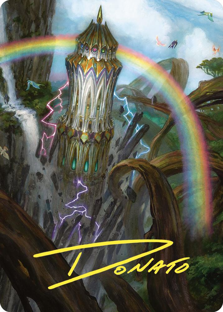 Command Tower Art Card Gold Stamped Signature 47 (Art Series: Commander Masters)  | Good Games Modbury