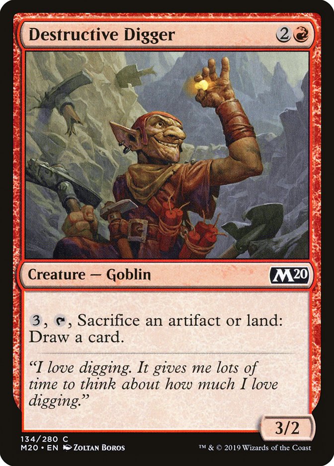 Destructive Digger [Core Set 2020] | Good Games Modbury