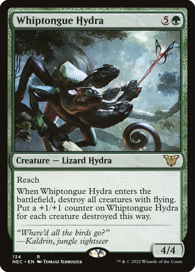 Whiptongue Hydra 134 (Commander: Kamigawa: Neon Dynasty)  | Good Games Modbury