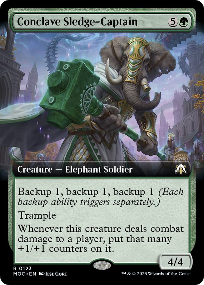 Conclave Sledge-Captain 123/444 (Commander: March of the Machine)  - Extended Art | Good Games Modbury