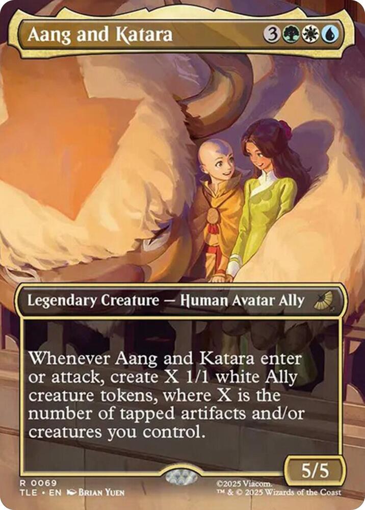 Aang and Katara 69 (Avatar: The Last Airbender: Eternal-Legal)  - Borderless Foil | Good Games Modbury