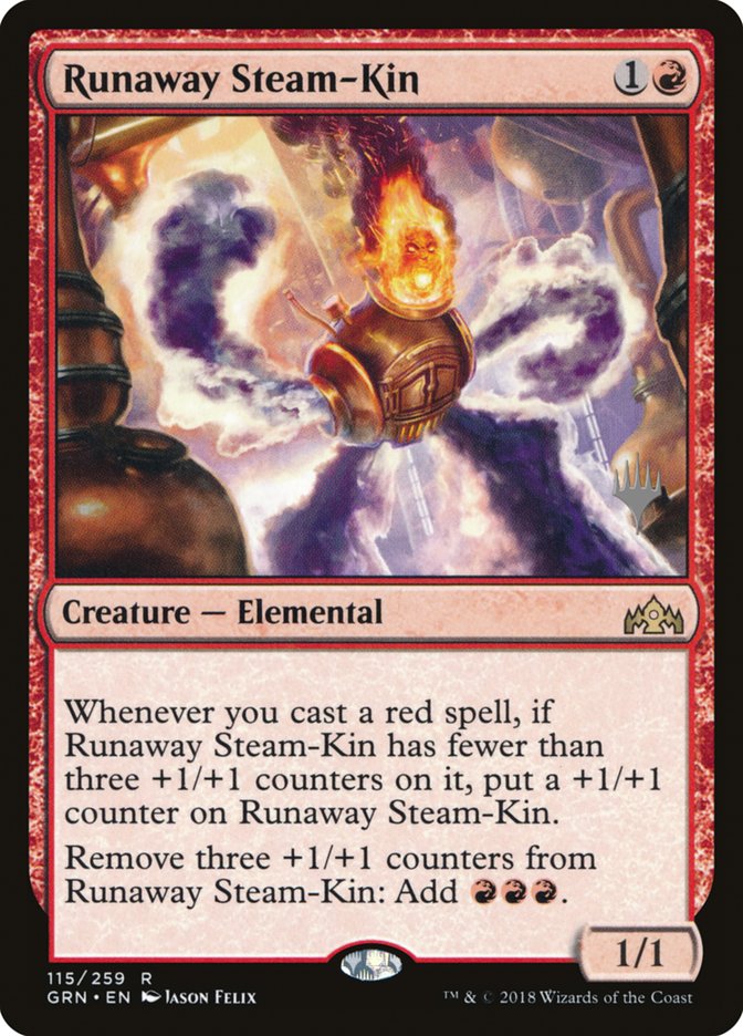 Runaway Steam-Kin (Promo Pack) [Guilds of Ravnica Promos] | Good Games Modbury