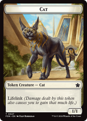 Cat (0027) // Phyrexian Goblin Double-Sided Token [Foundations Tokens] | Good Games Modbury