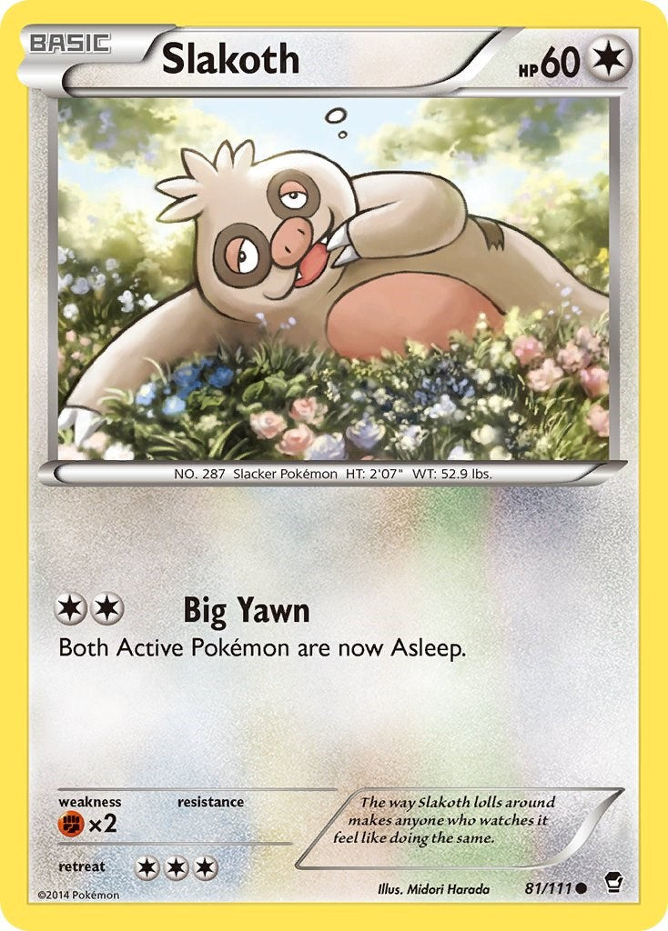 Slakoth (81/111) [XY: Furious Fists] | Good Games Modbury