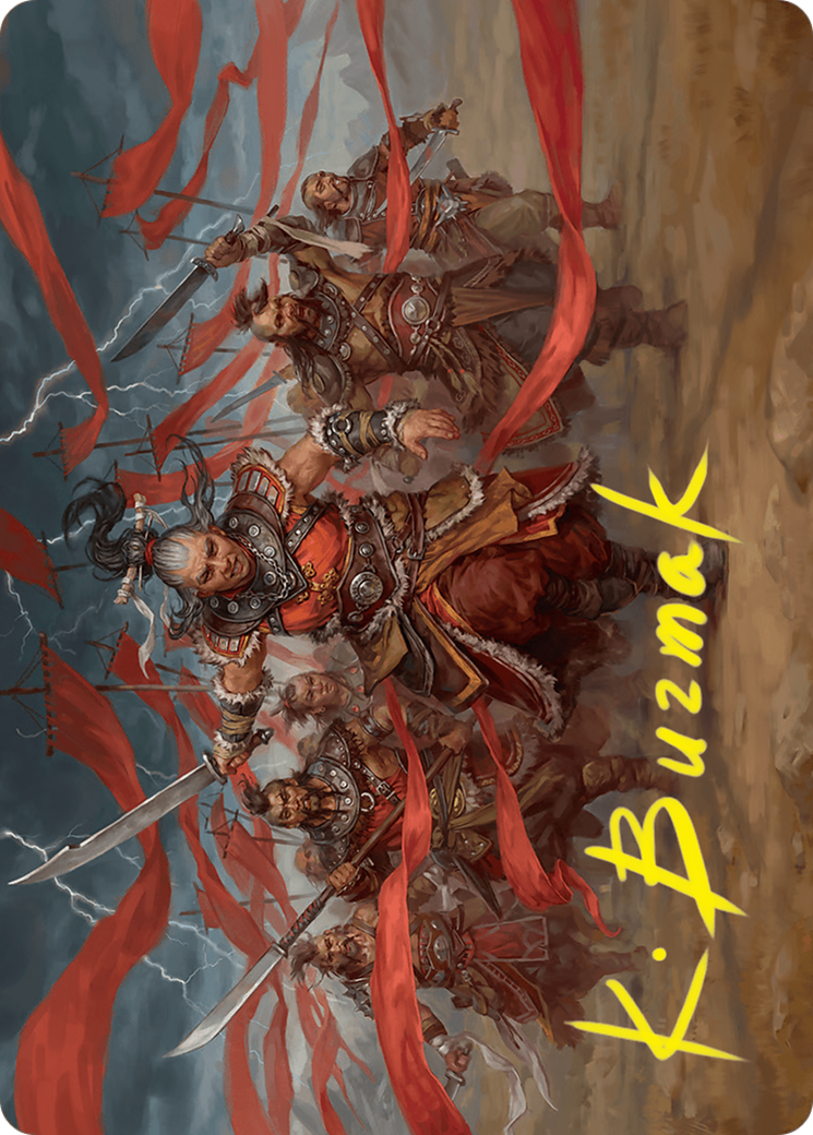 Alesha, Who Laughs at Fate Art Card (14/54) (Gold-Stamped Signature) [Foundations Art Series] | Good Games Modbury