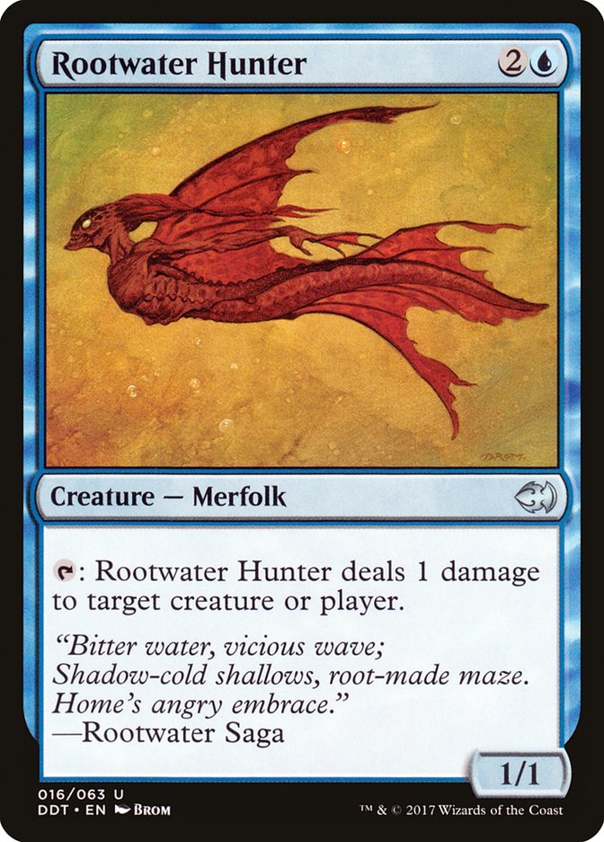 Rootwater Hunter 16/63 (Duel Decks: Merfolk vs. Goblins)  | Good Games Modbury