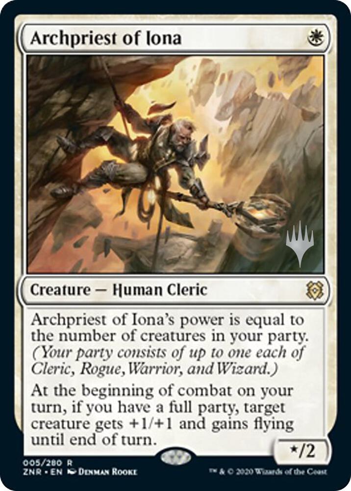 Archpriest of Iona 5p/169 (Promo Pack: Zendikar Rising)  - Foil | Good Games Modbury