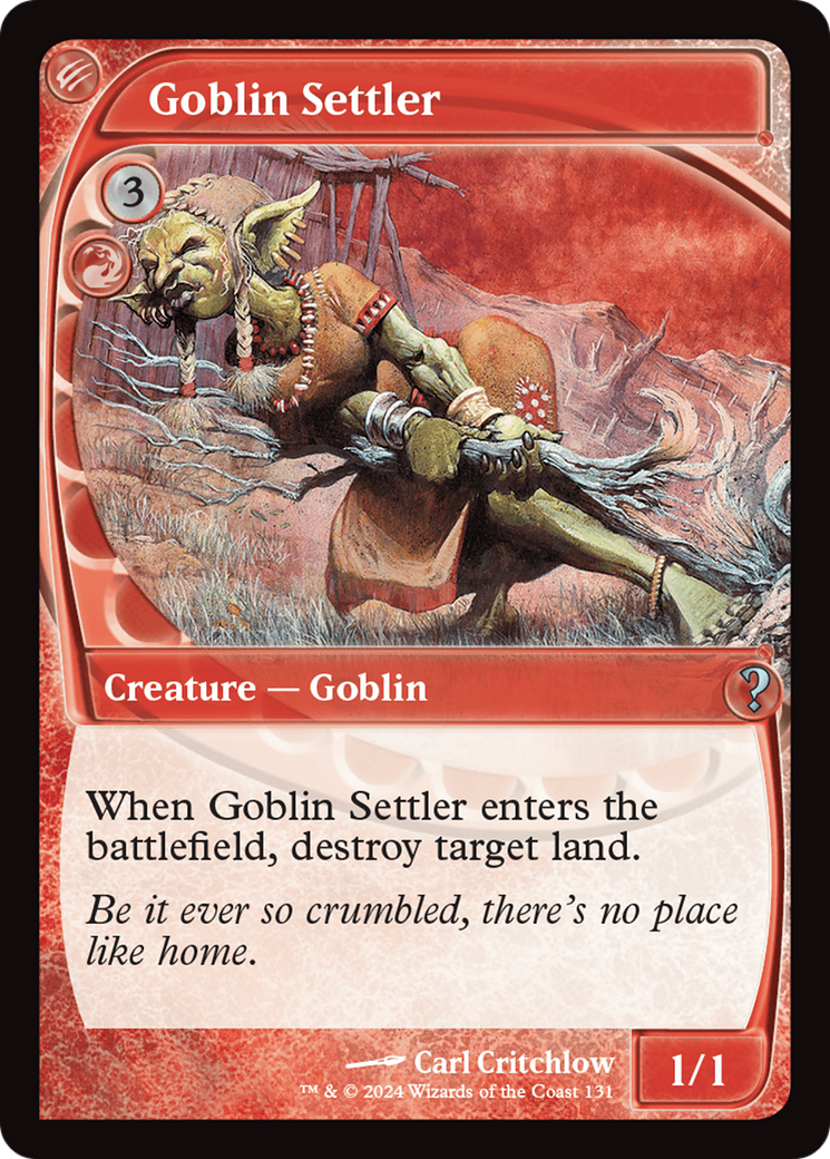 Goblin Settler (Future Sight) [Mystery Booster 2] | Good Games Modbury