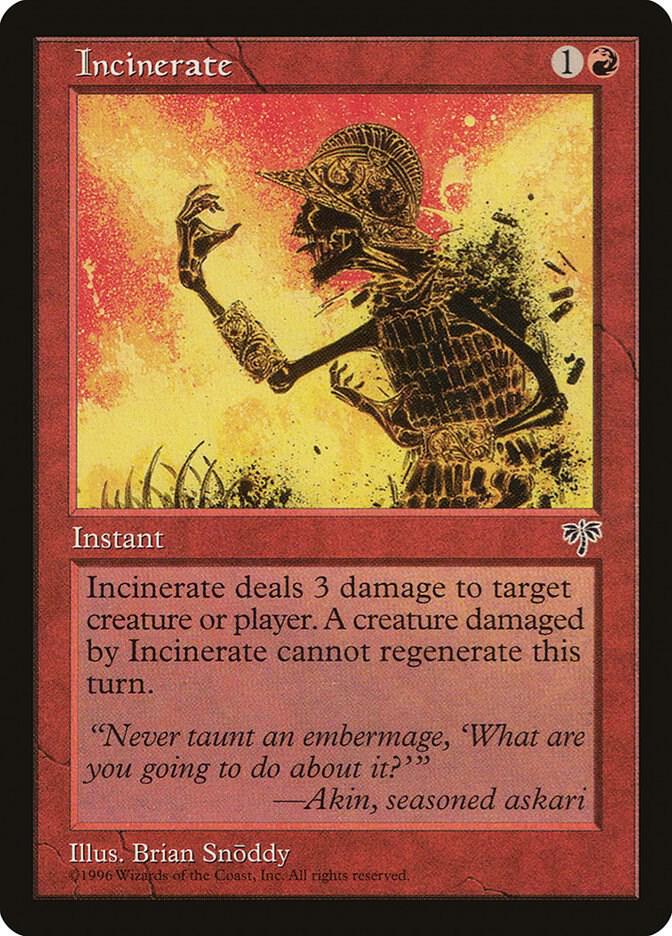 Incinerate 184/350 (Mirage)  | Good Games Modbury