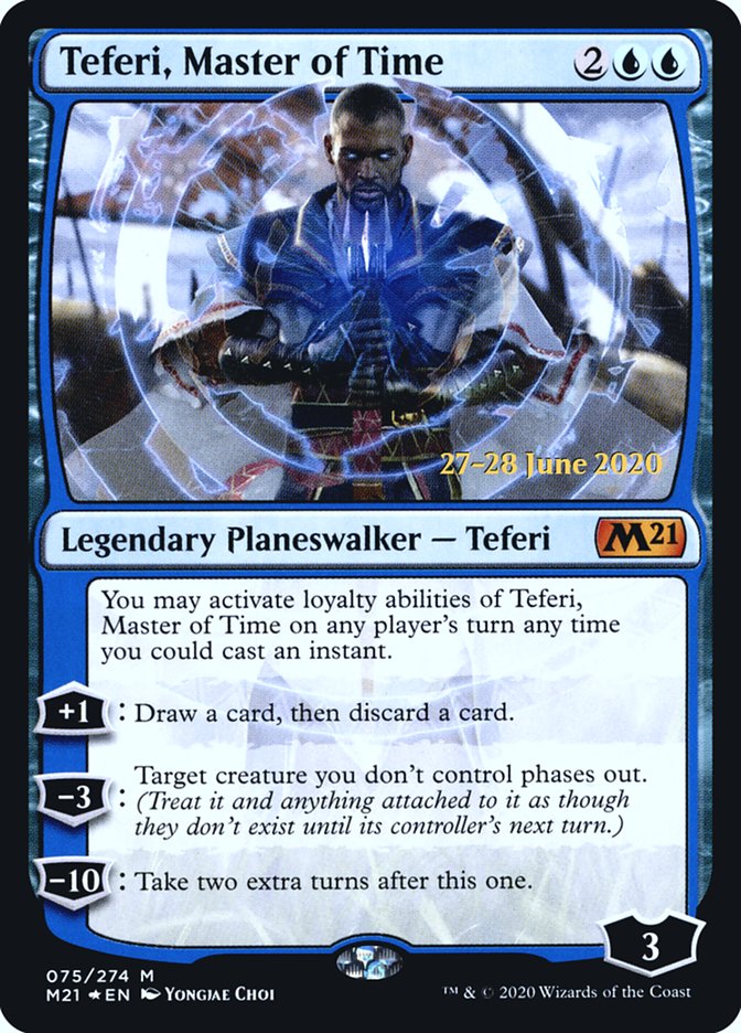 Teferi, Master of Time (075) [Core Set 2021 Prerelease Promos] | Good Games Modbury