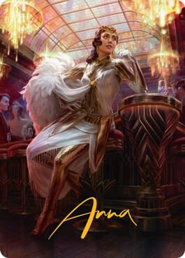 Elspeth Resplendent Art Card 3 81 Gold Stamped Signature 3 (Art Series: Streets of New Capenna)  | Good Games Modbury