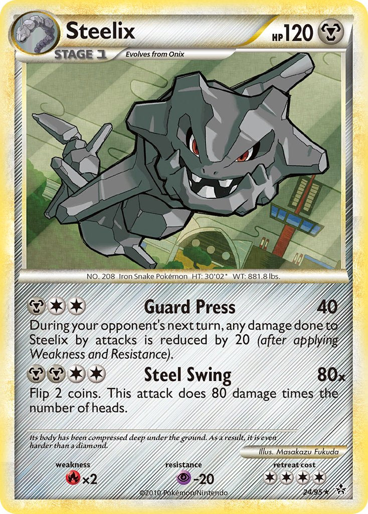 Steelix (24/95) (Theme Deck Exclusive) [HeartGold & SoulSilver: Unleashed] | Good Games Modbury