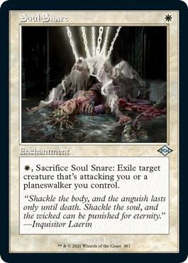 Soul Snare 387 (Modern Horizons 2)  - Retro Etched Foil | Good Games Modbury