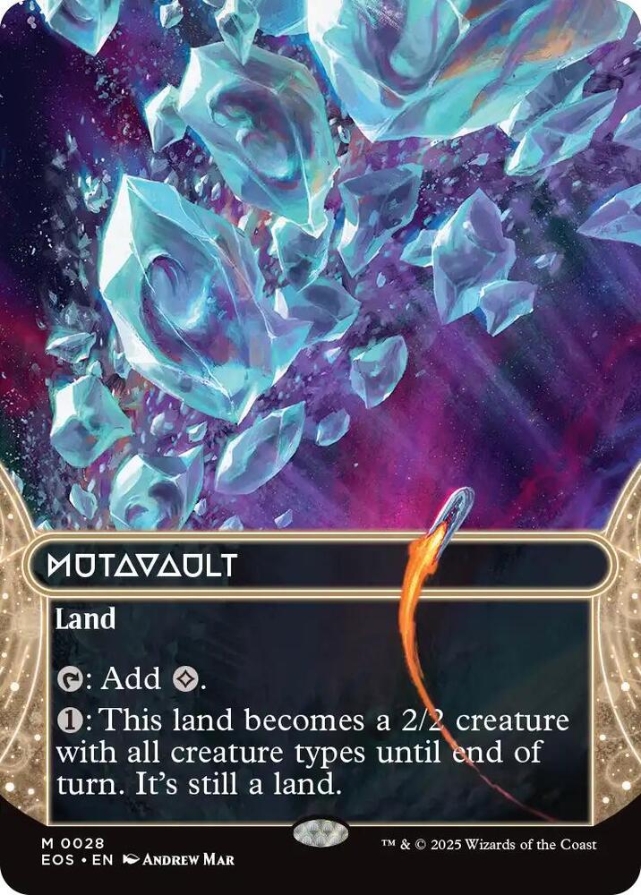 Mutavault  28 (Edge of Eternities: Stellar Sights)  - Borderless Foil | Good Games Modbury