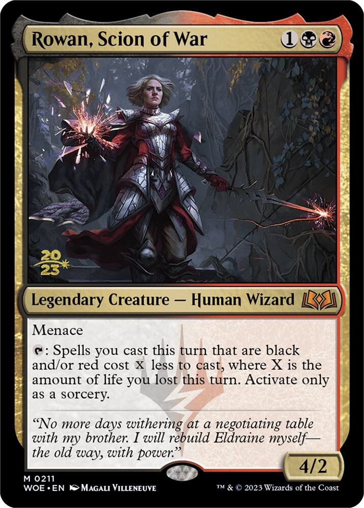 Rowan Scion of War 211s/200 (Prerelease Cards)  - Foil | Good Games Modbury