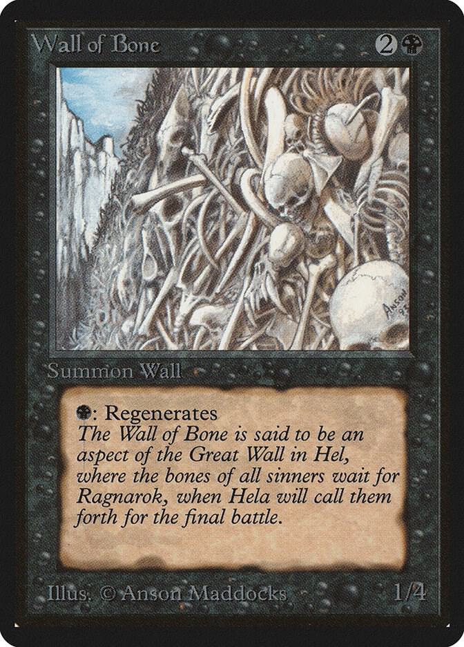 Wall of Bone 133/302 (Beta Edition)  | Good Games Modbury