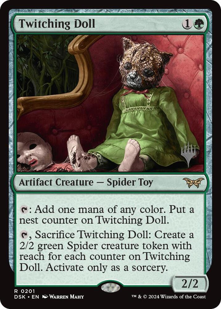 Twitching Doll 201 (Promo Pack: Duskmourn: House of Horror)  - Foil | Good Games Modbury