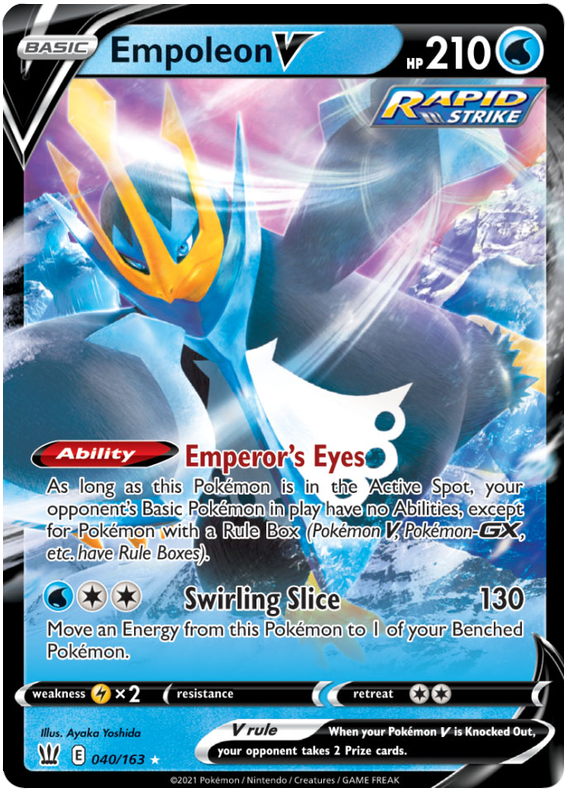 Empoleon V (040/163) [Sword & Shield: Battle Styles] | Good Games Modbury