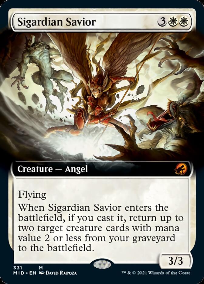 Sigardian Savior (Extended Art) [Innistrad: Midnight Hunt] | Good Games Modbury