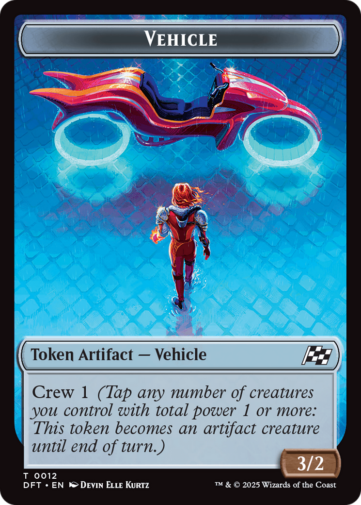 Vehicle // Pilot Double-Sided Token [Aetherdrift Tokens] | Good Games Modbury