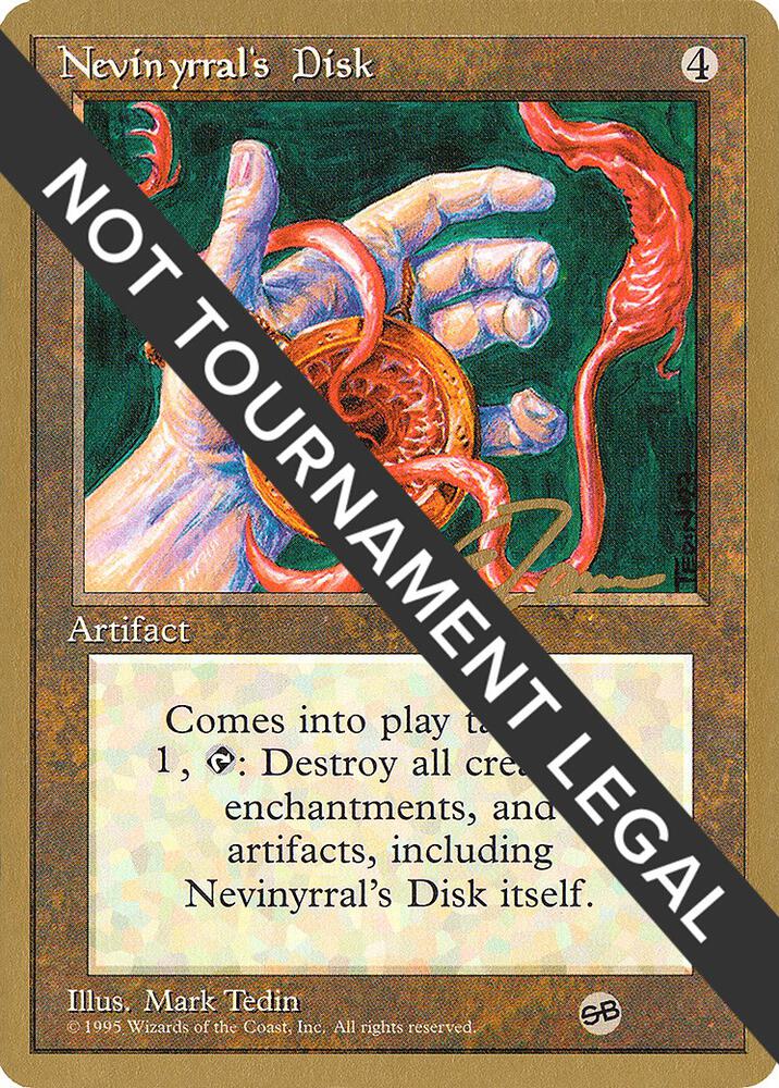 Nevinyrrals Disk 1996 Eric Tam 4ED SB et338sb/308 (World Championship Decks)  | Good Games Modbury