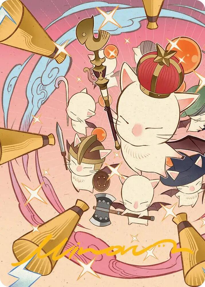 Summon Good King Mog XII Art Card Gold Stamped Signature 41 (Art Series: FINAL FANTASY)  | Good Games Modbury