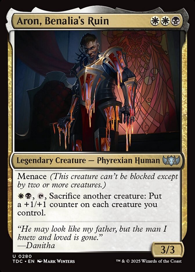 Aron, Benalia's Ruin 280 (Commander: Tarkir: Dragonstorm)  | Good Games Modbury