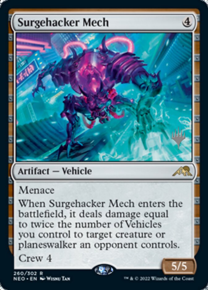 Surgehacker Mech (Promo Pack) [Kamigawa: Neon Dynasty Promos] | Good Games Modbury