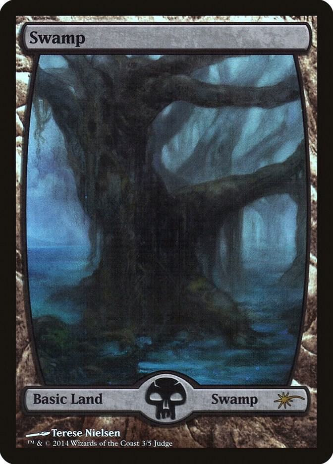 Swamp 3★/9 (Judge Promos)  - Full Art Foil | Good Games Modbury
