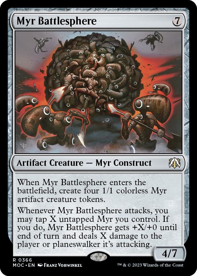 Myr Battlesphere 366/444 (Commander: March of the Machine)  | Good Games Modbury