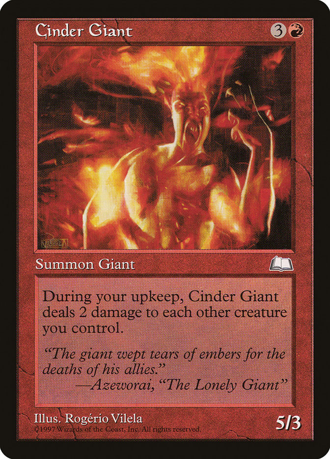 Cinder Giant 93/167 (Weatherlight)  | Good Games Modbury