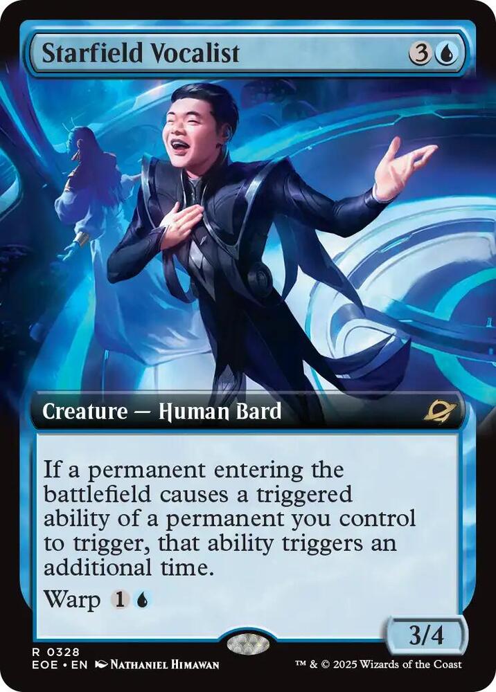 Starfield Vocalist  328/276 (Edge of Eternities)  - Extended Art Foil | Good Games Modbury