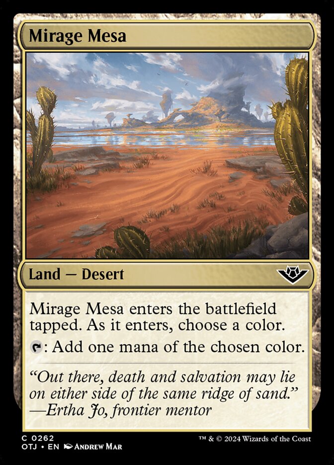 Mirage Mesa 262/286 (Outlaws of Thunder Junction)  - Foil | Good Games Modbury