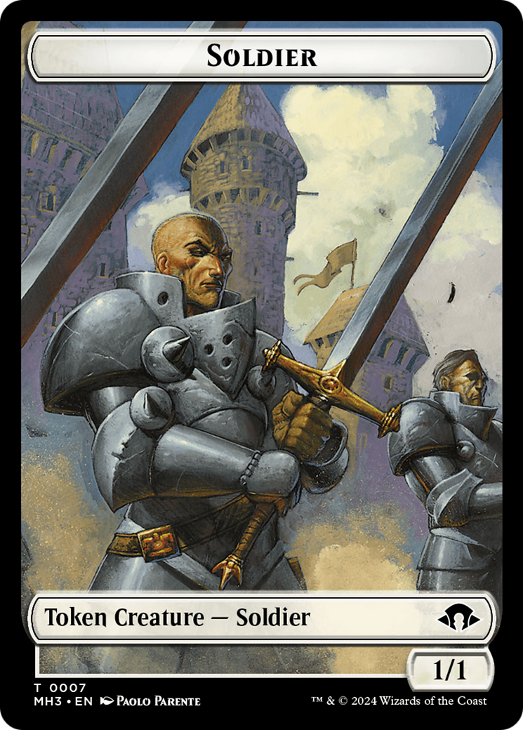 Phyrexian Germ // Soldier Double-Sided Token [Modern Horizons 3 Tokens] | Good Games Modbury