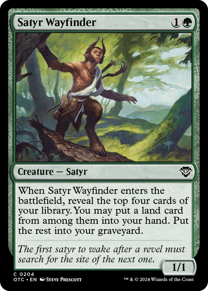 Satyr Wayfinder 204/342 (Commander: Outlaws of Thunder Junction)  | Good Games Modbury