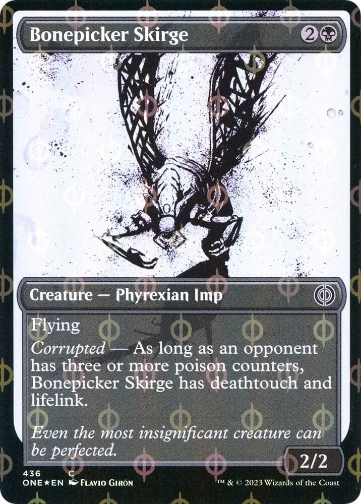 Bonepicker Skirge 436/271 (Phyrexia: All Will Be One)  - Showcase Compleat Foil | Good Games Modbury